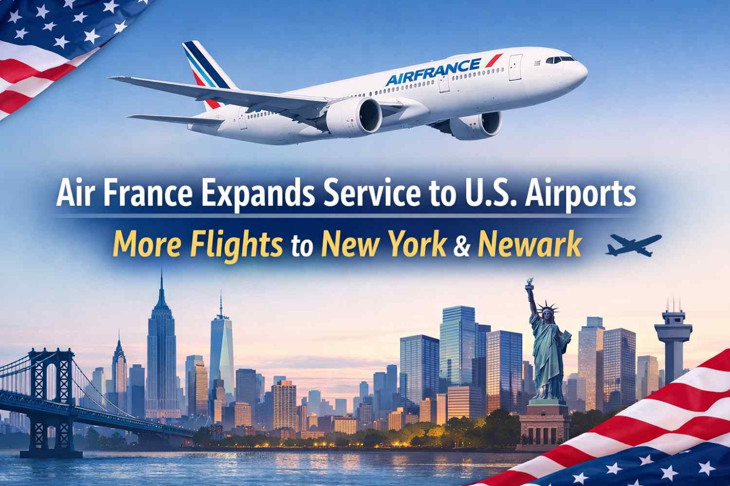 Air France Expands Service to U.S. Airports with More Flights to New York and Newark