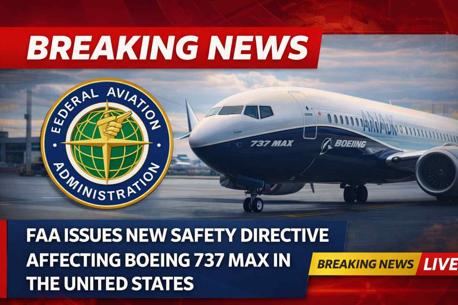 FAA Issues New Safety Directive Affecting Boeing 737 MAX Aircraft in the United States
