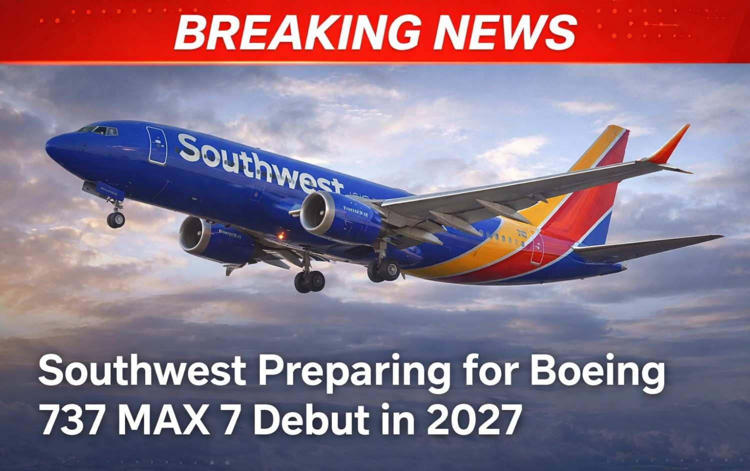 Southwest Preparing for Boeing 737 MAX 7 Debut in 2027