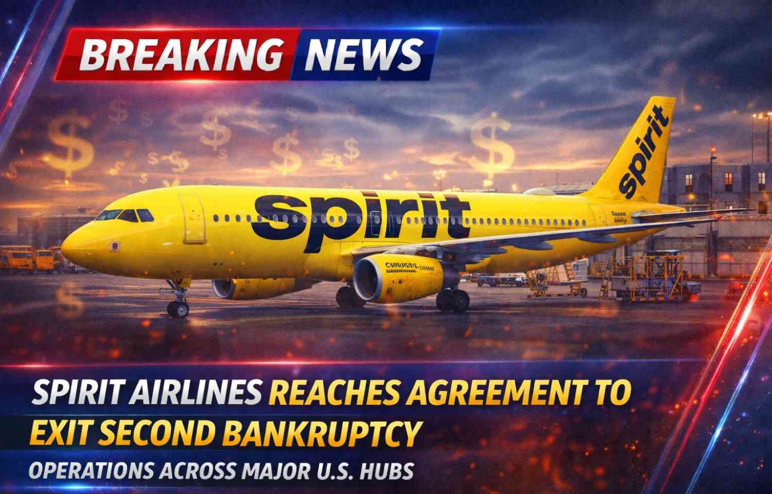 Spirit Airlines Reaches Agreement to Exit Second Bankruptcy