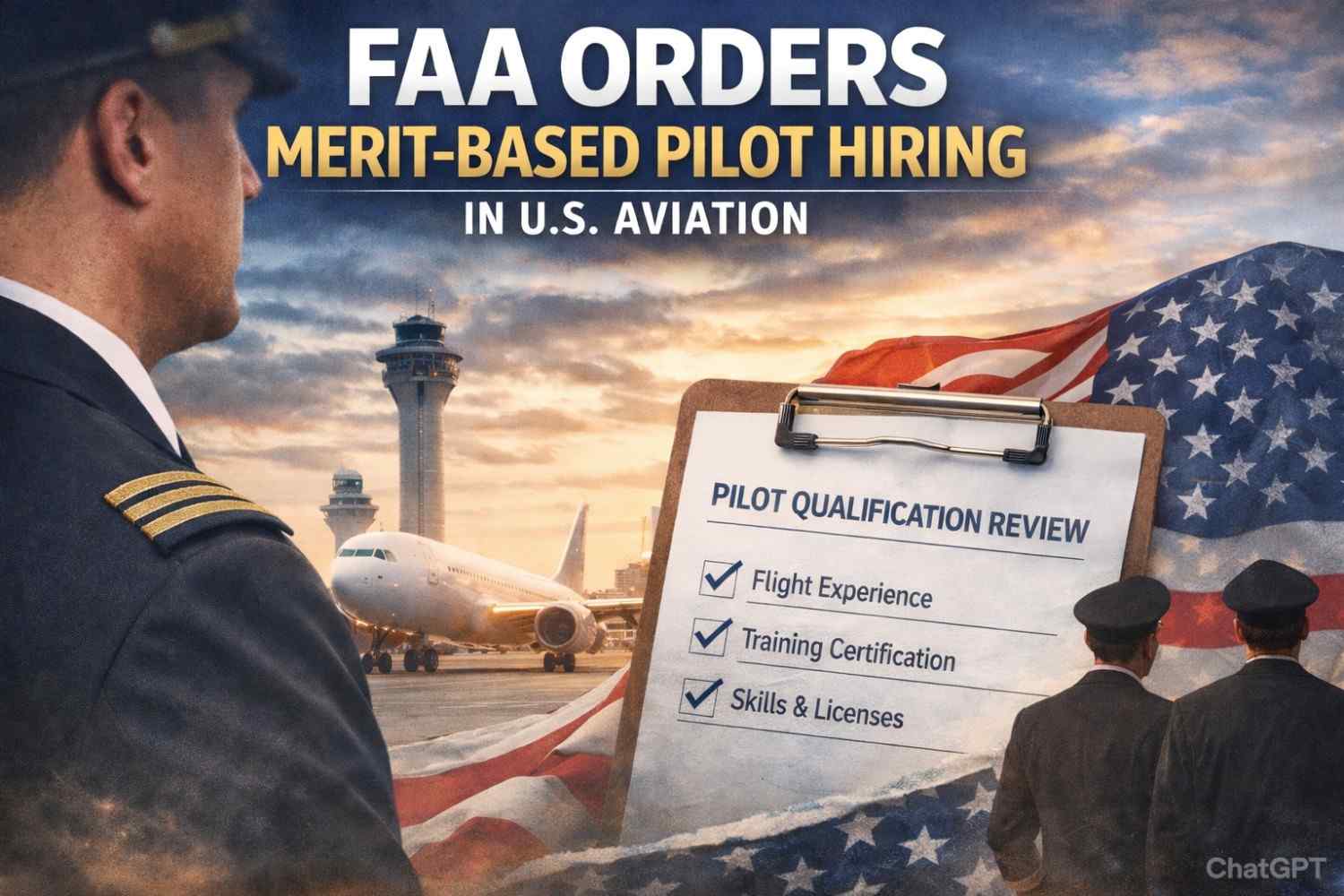 FAA Orders Airlines to Prove Merit-Based Pilot Hiring in Major U.S. Aviation