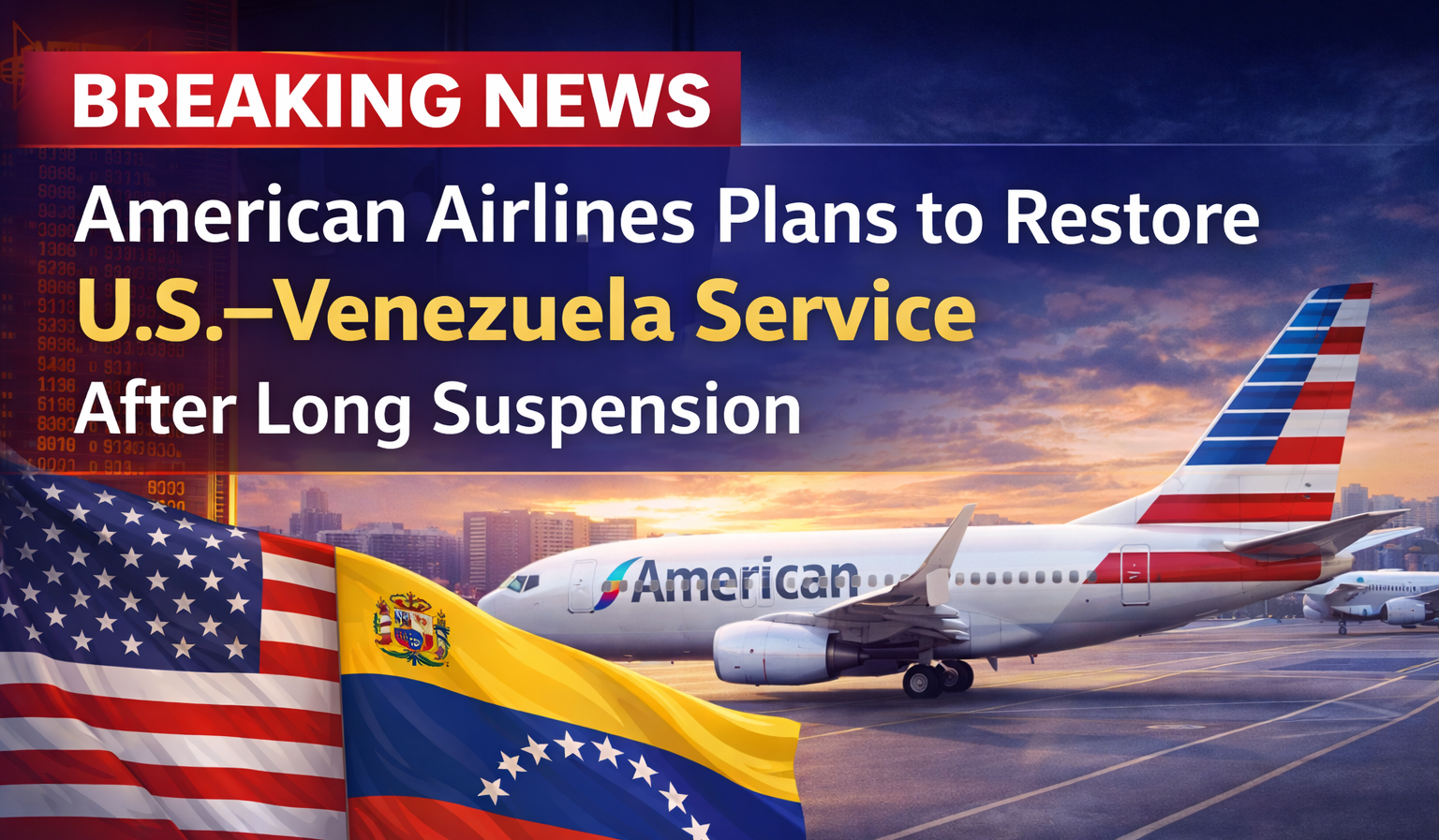 American Airlines Plans to Restore U.S.–Venezuela Service After Long Suspension