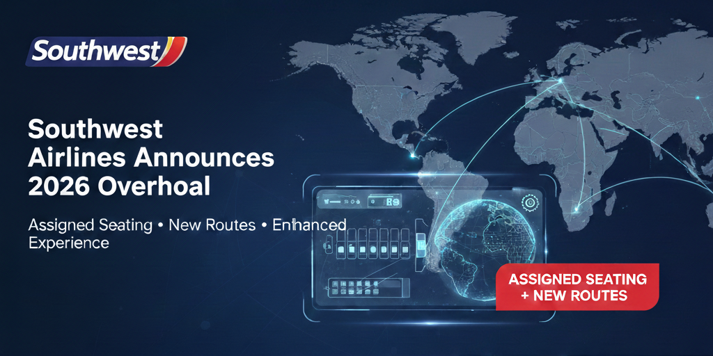 Southwest Airlines Announces Major 2026 Overhaul With Assigned Seating and New Routes