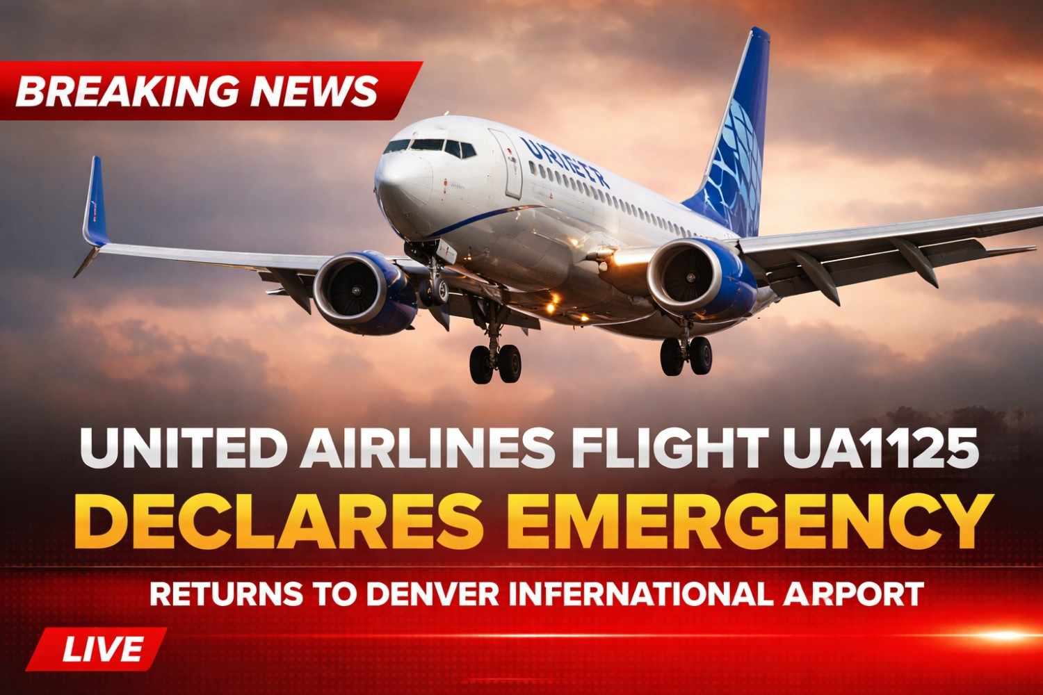 United Airlines Flight UA1125 Declares Emergency and Returns to Denver International Airport