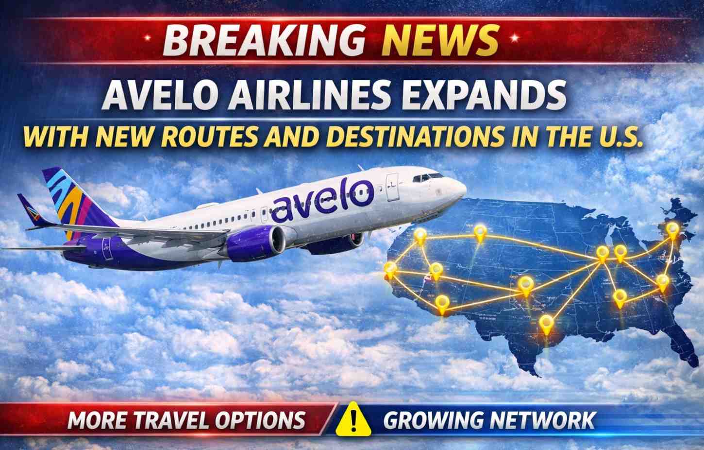Avelo Airlines Expands with New Routes and Destinations in the U.S.