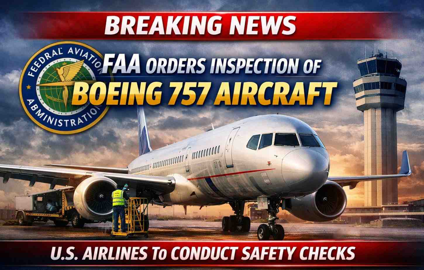 FAA Orders Inspection of Boeing 757 Aircraft Operated by U.S. Airlines