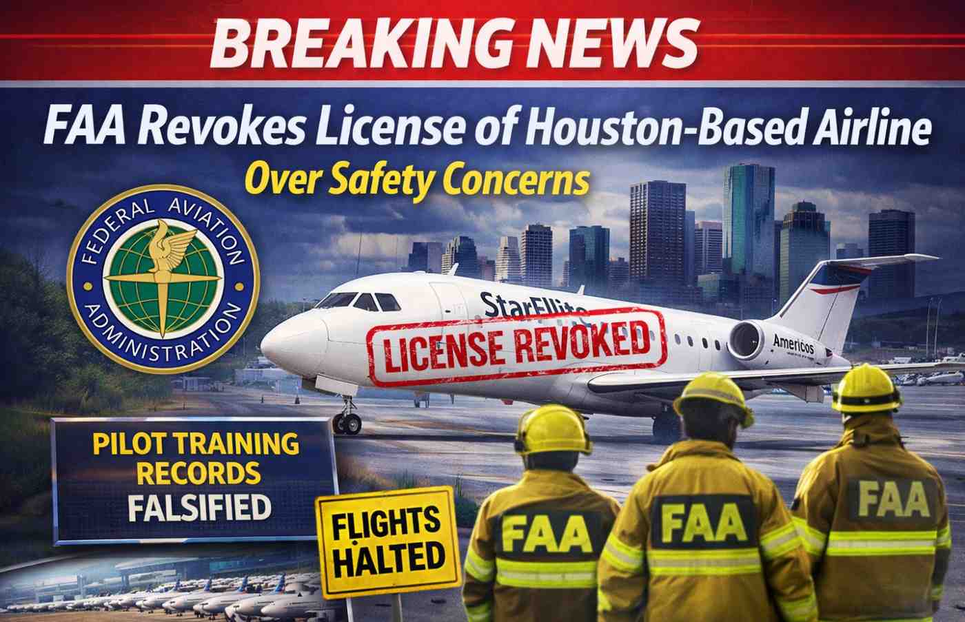 FAA Revokes License of Houston-Based Airline Over Safety Concerns