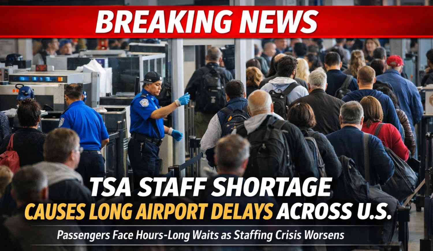 TSA Staff Shortage Causes Long Airport Delays in U.S.