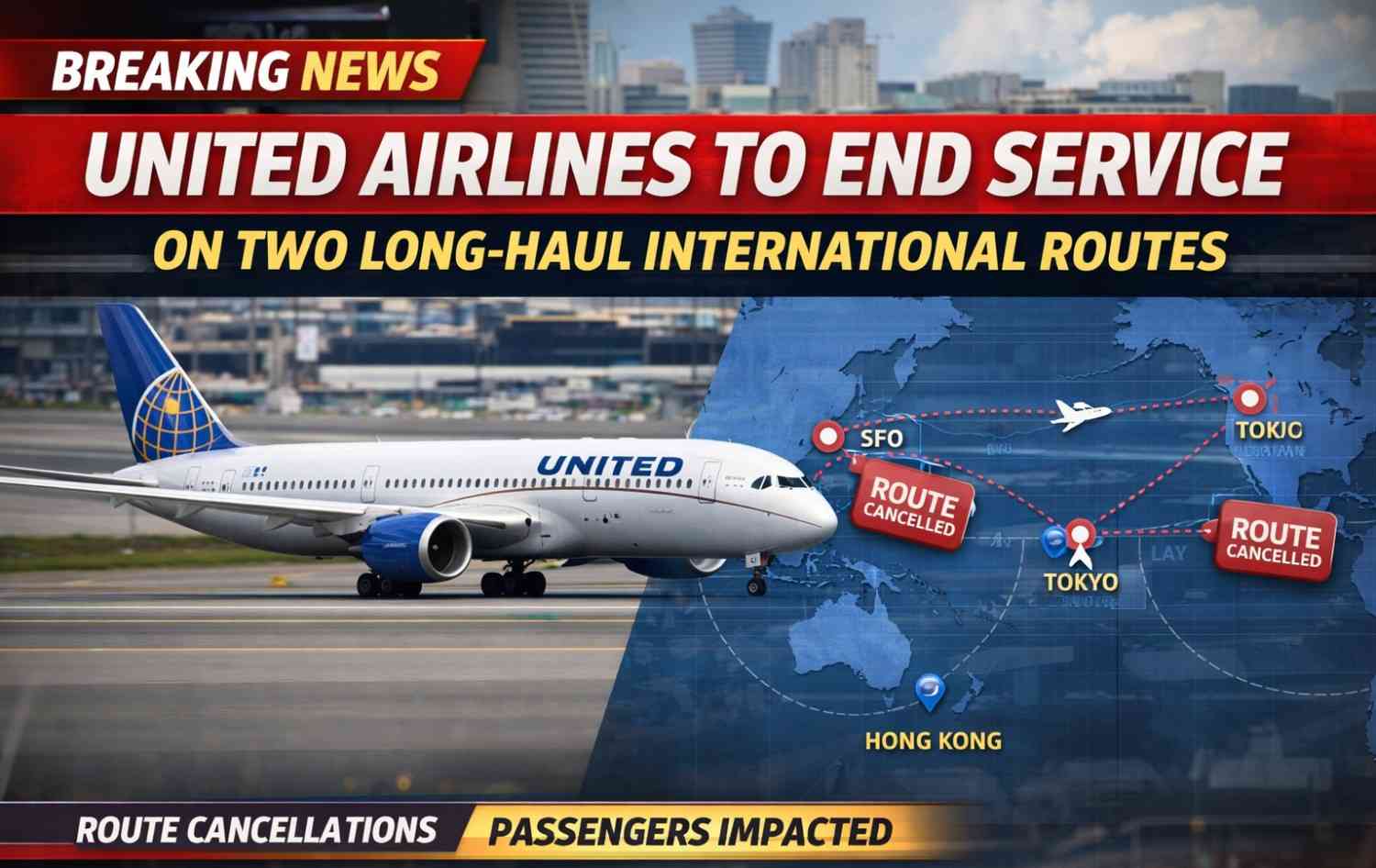 United Airlines to End Service on Two Long-Haul International Routes