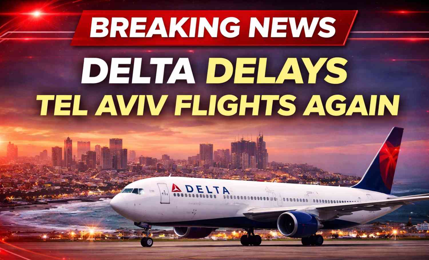 Delta delays Tel Aviv flights again