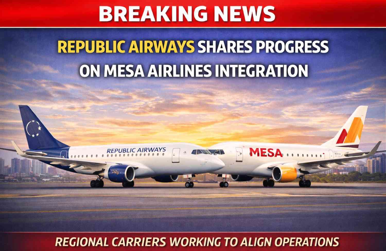 Republic Airways Shares Progress on Mesa Airlines Integration