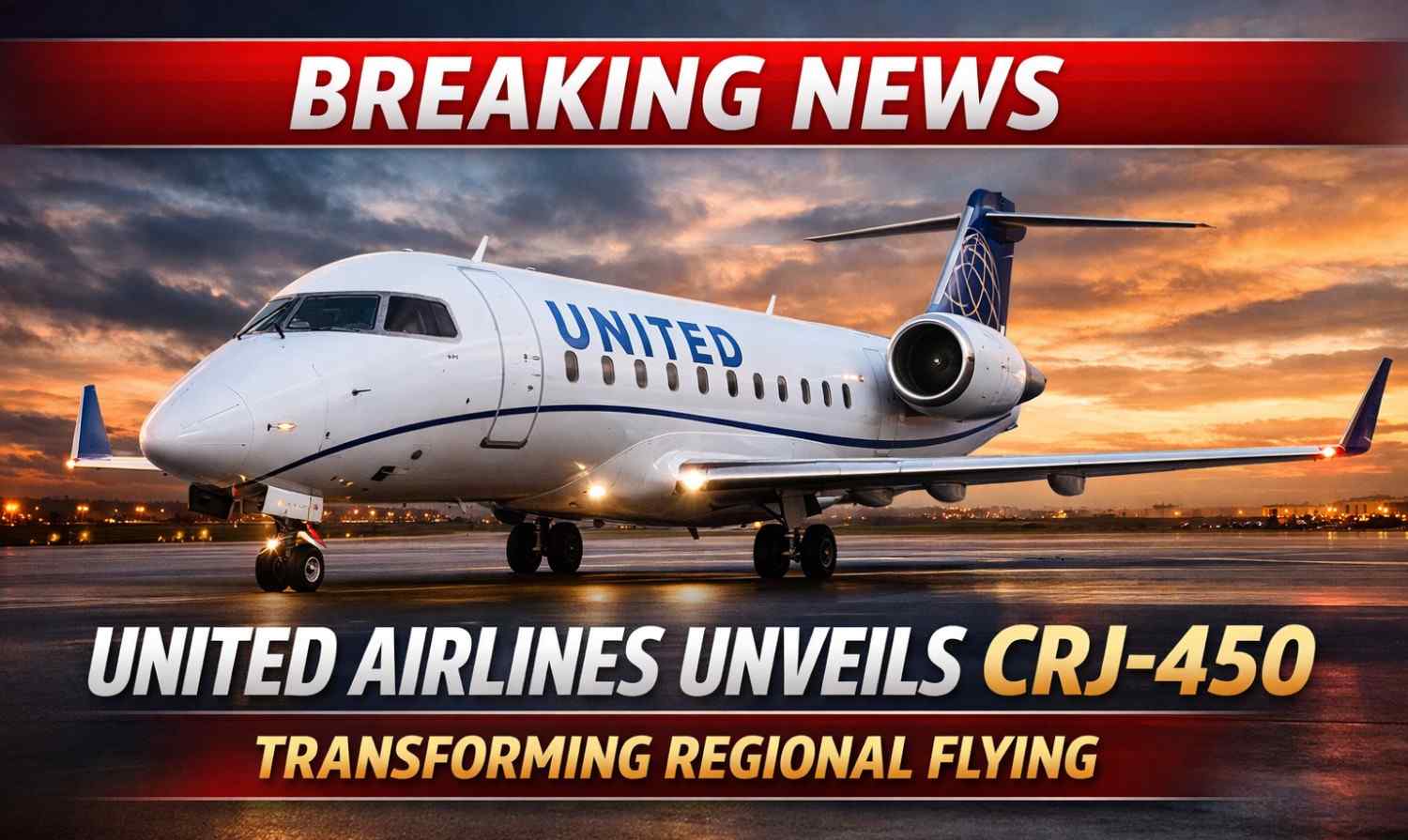 United Airlines Unveils CRJ-450 to Transform Regional Flying