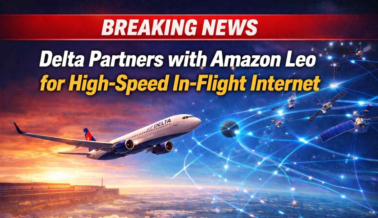 Delta Partners with Amazon Leo for High-Speed In-Flight Internet