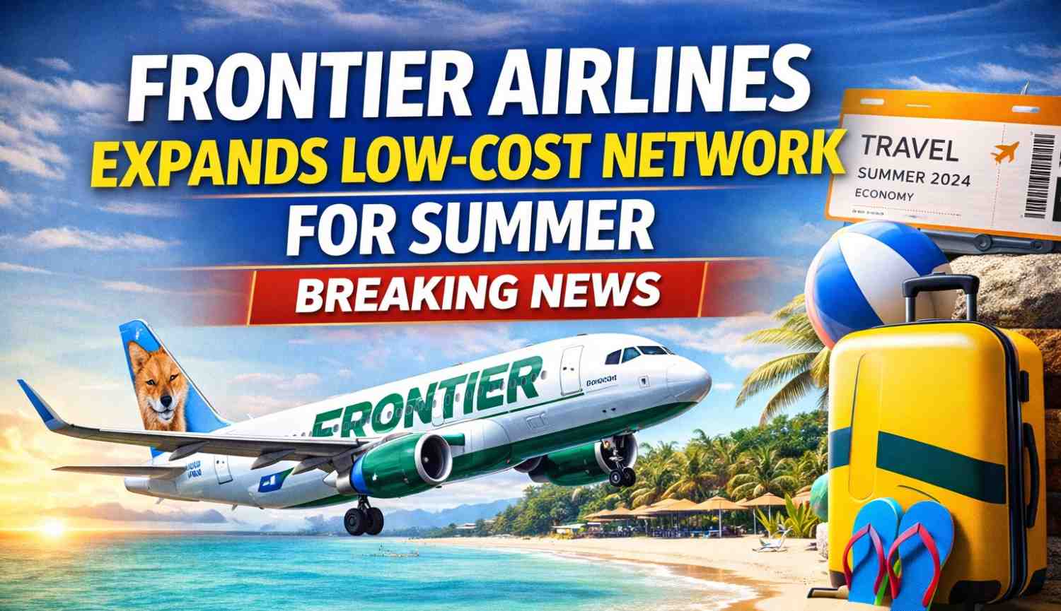 Frontier Airlines Expands Low-Cost Network for Summer