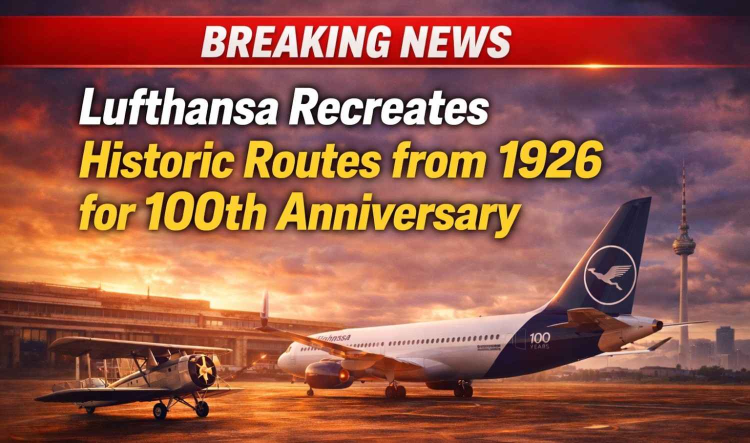 Lufthansa Recreates Historic Routes from 1926 for 100th Anniversary